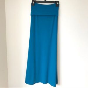 SALE! NEW LuLaRoe XL Maxi Skirt SOLID BLUE!